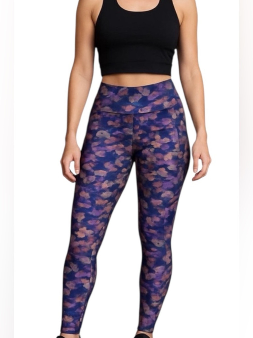 PRANA Luxara Impresa Pocket Buttery Soft Multicolor Abstract Leggings Small